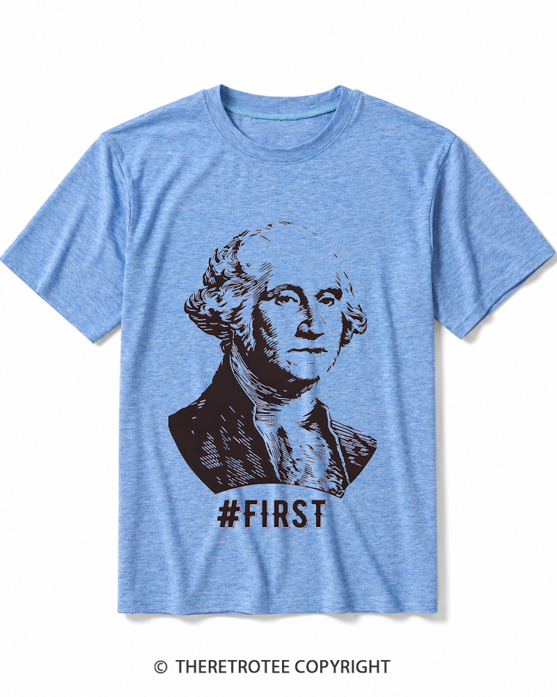 TheRetroTee Youth First 1776 Heather T-Shirt