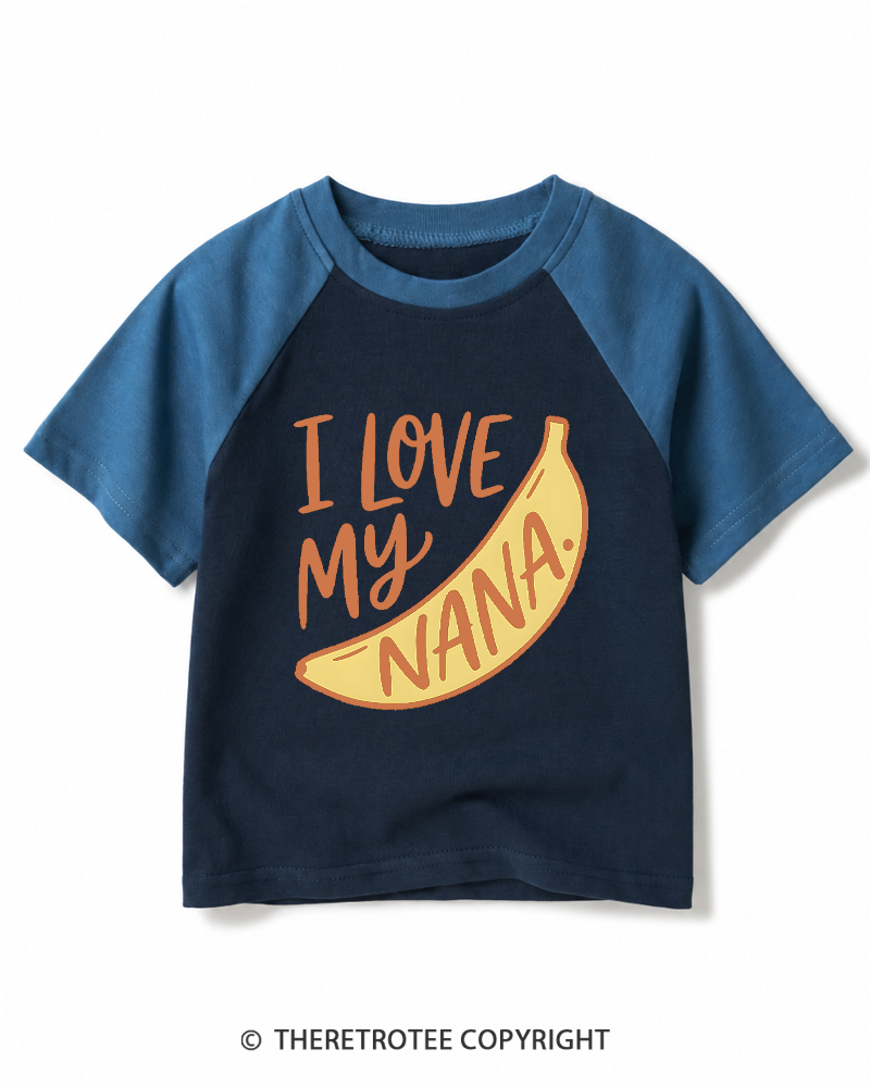 TheRetroTee I Love My Nana Kids Raglan Baseball T-Shirt