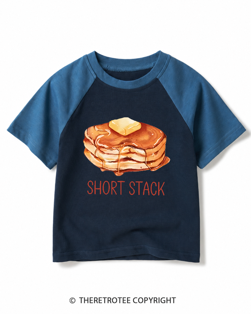 TheRetroTee Short Stack 1950s Kids Raglan Baseball T-Shirt