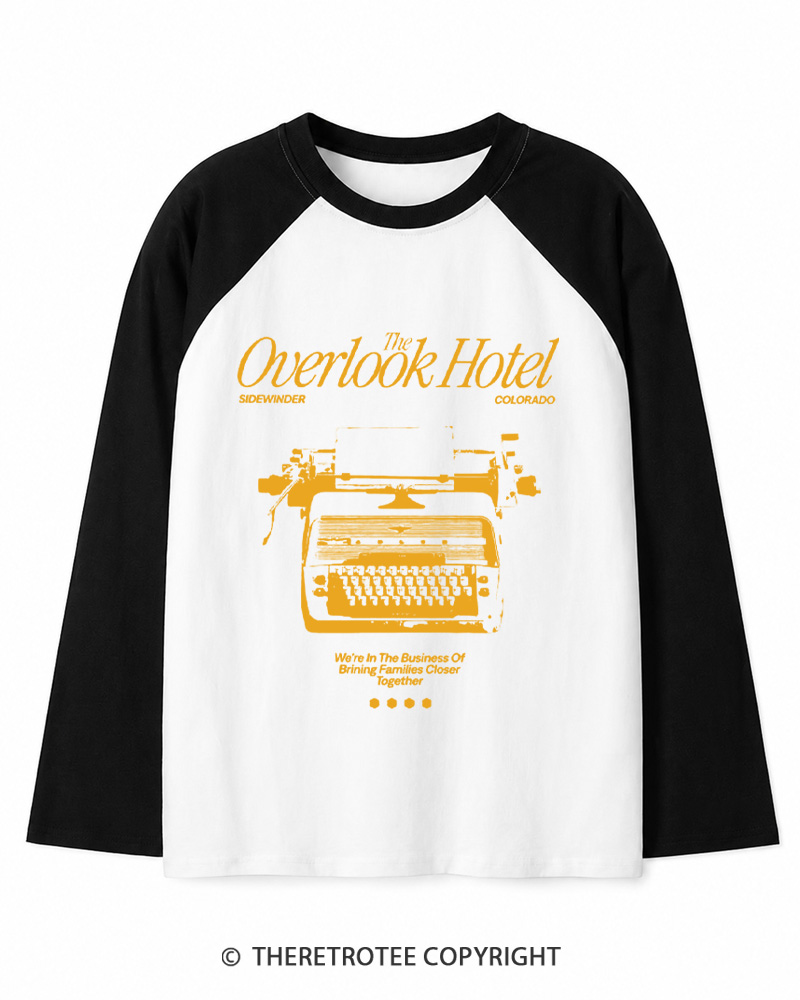 TheRetroTee We're In The Business Of Bringing Families Closer Together 1980s Long Sleeve Raglan T-Shirt