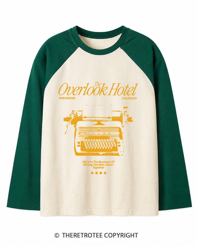 TheRetroTee We're In The Business Of Bringing Families Closer Together 1980s Long Sleeve Raglan T-Shirt