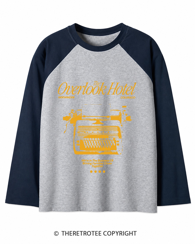 TheRetroTee We're In The Business Of Bringing Families Closer Together 1980s Long Sleeve Raglan T-Shirt