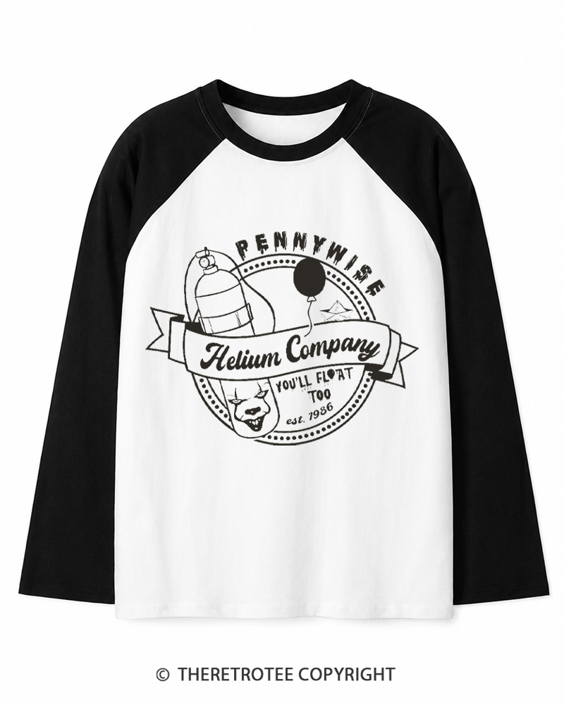 TheRetroTee You’ll Float Too 1960s Long Sleeve Raglan T-Shirt