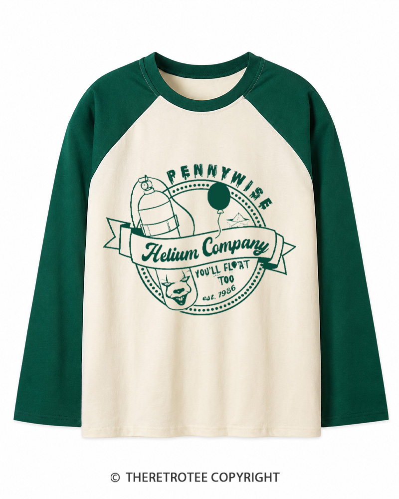TheRetroTee You’ll Float Too 1960s Long Sleeve Raglan T-Shirt