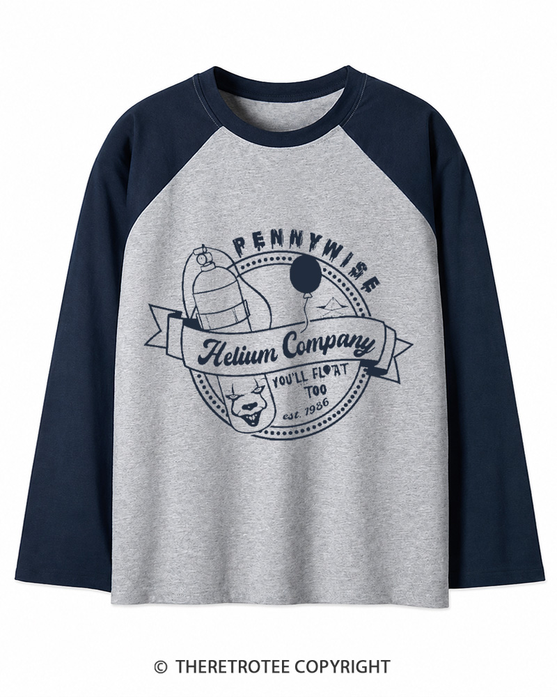 TheRetroTee You’ll Float Too 1960s Long Sleeve Raglan T-Shirt