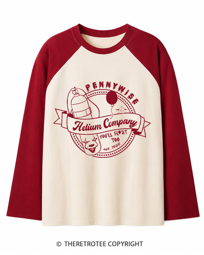 TheRetroTee You’ll Float Too 1960s Long Sleeve Raglan T-Shirt
