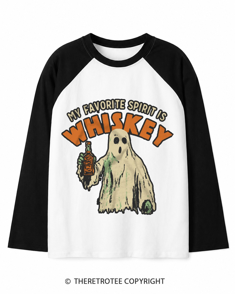 TheRetroTee What’s Your Favorite Scary Movie 1990s Long Sleeve Raglan T-Shirt