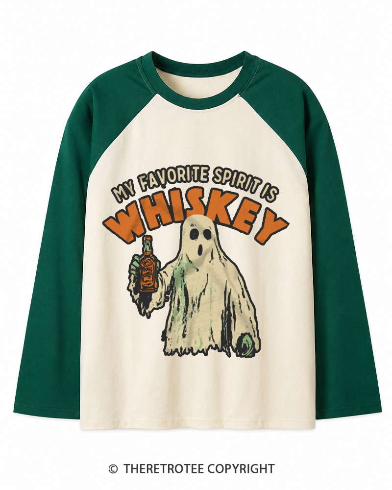 TheRetroTee What’s Your Favorite Scary Movie 1990s Long Sleeve Raglan T-Shirt