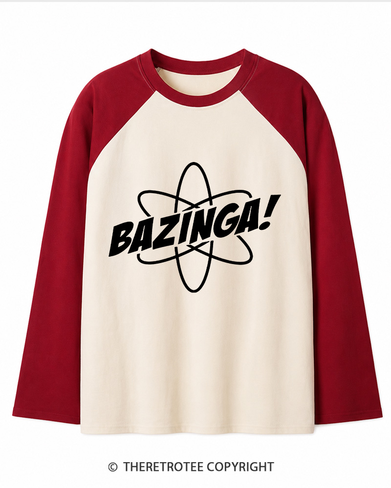 TheRetroTee Geek Culture Cute Gifts 2000s Long Sleeve Raglan T-Shirt