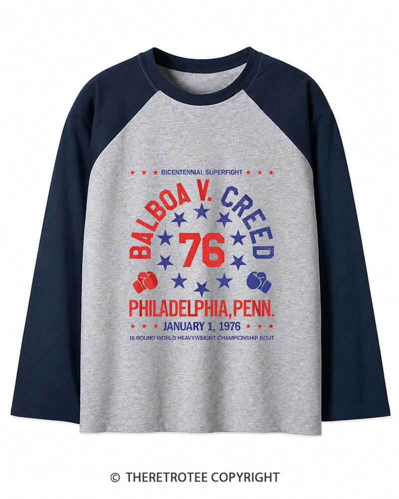 TheRetroTee American Dream 1970s Long Sleeve Raglan T-Shirt