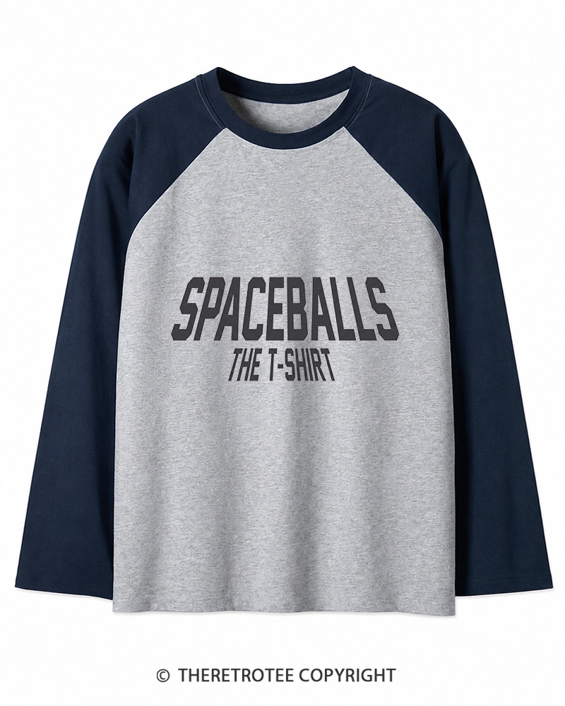 TheRetroTee Spaceballs T-Shirt 1980s Long Sleeve Raglan T-Shirt