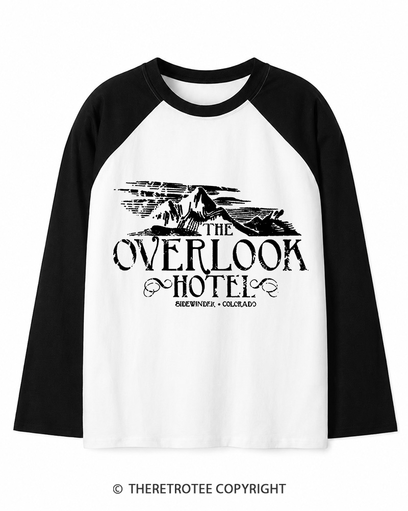 TheRetroTee The Overlook Hotel 1980s Long Sleeve Raglan T-Shirt