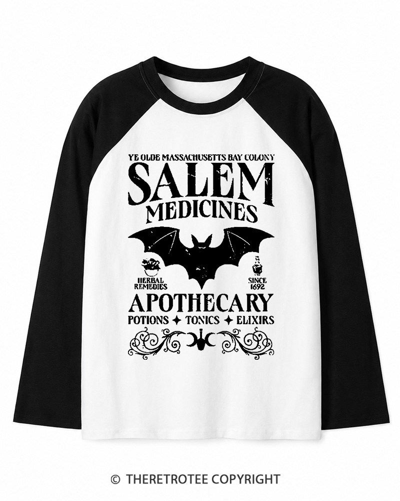 TheRetroTee Apothecary Long Sleeve Raglan T-Shirt