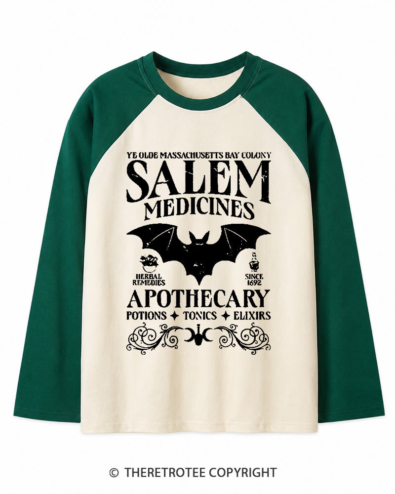 TheRetroTee Apothecary Long Sleeve Raglan T-Shirt