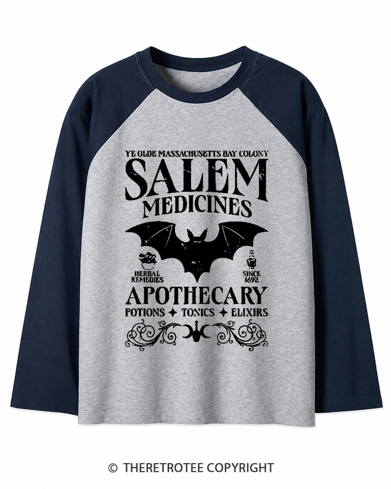 TheRetroTee Apothecary Long Sleeve Raglan T-Shirt