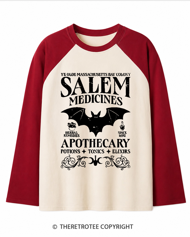TheRetroTee Apothecary Long Sleeve Raglan T-Shirt