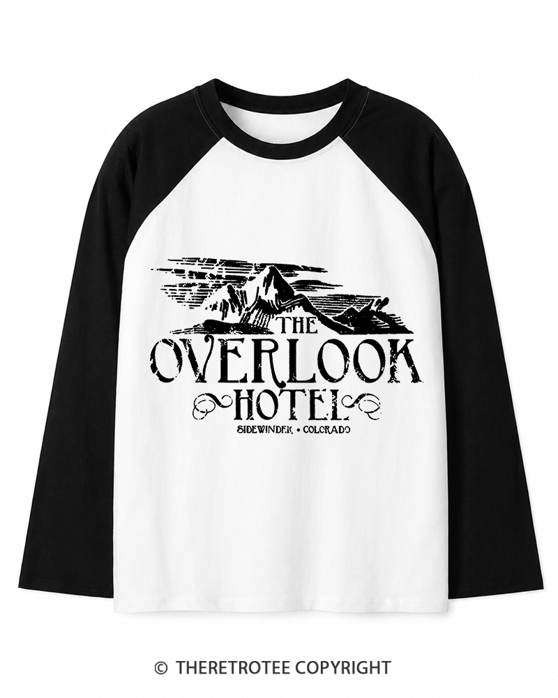 TheRetroTee The Overlook Hotel 1980 Long Sleeve Raglan T-Shirt