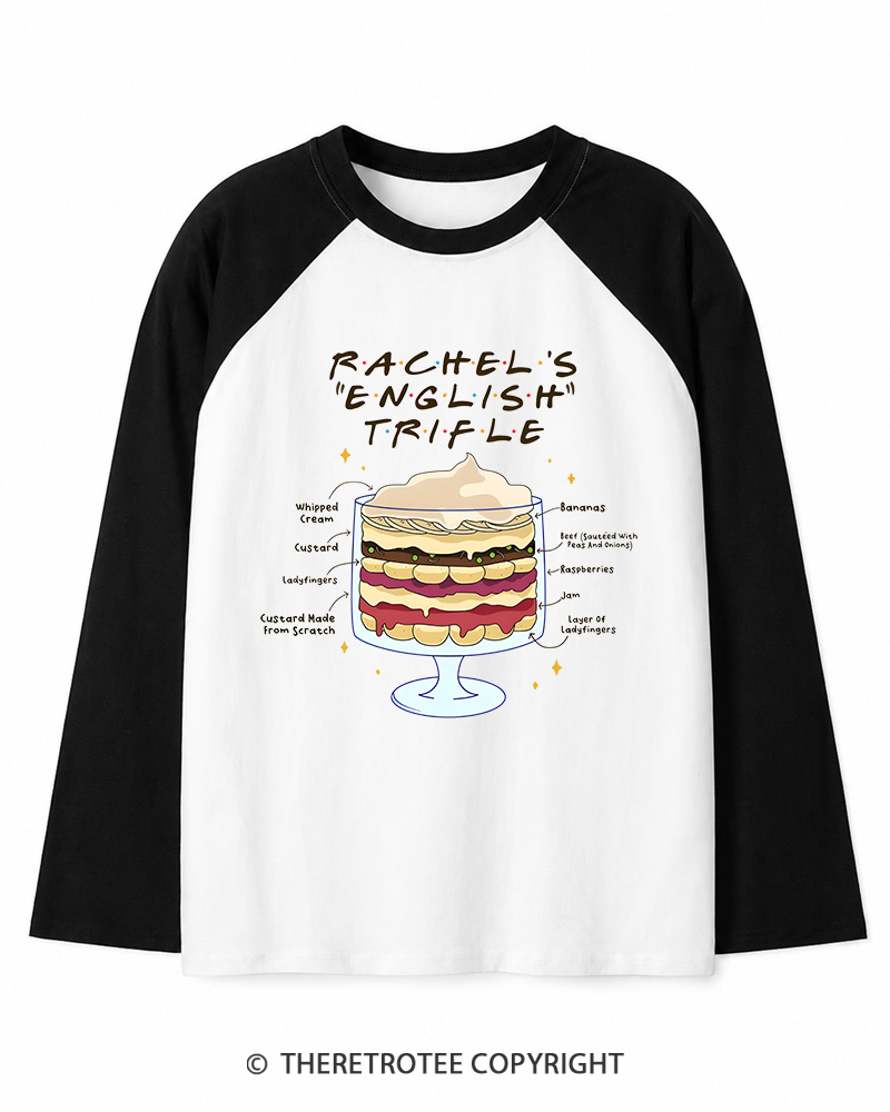 TheRetroTee Trifle 2000s Long Sleeve Raglan T-Shirt