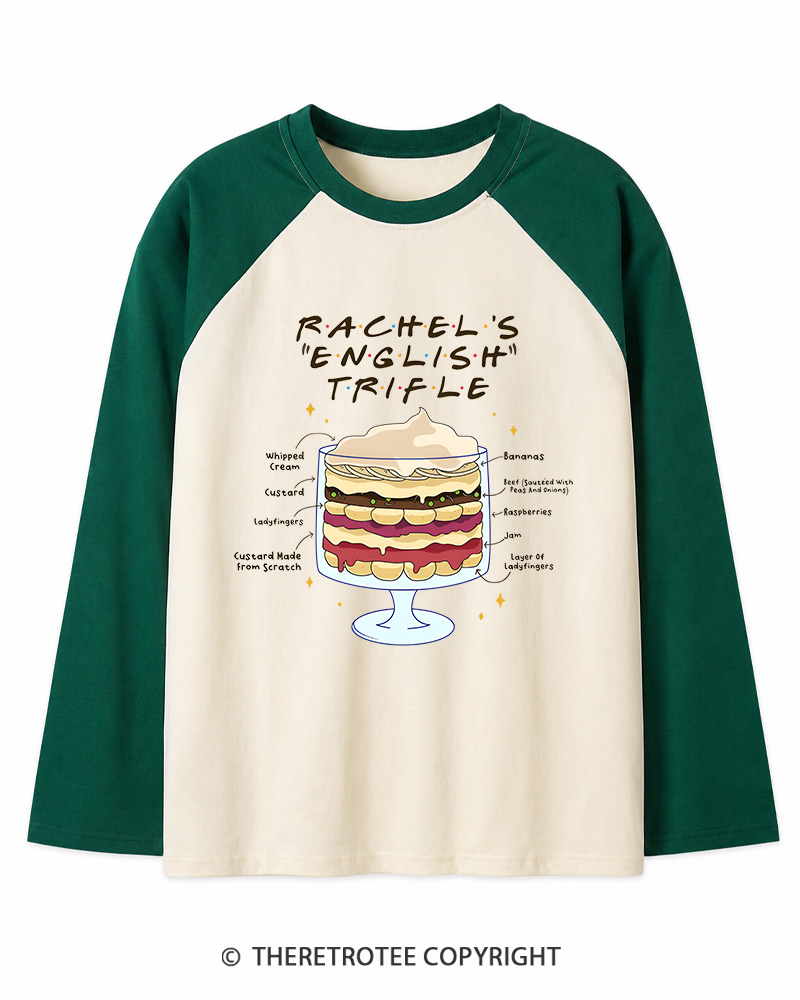 TheRetroTee Trifle 2000s Long Sleeve Raglan T-Shirt
