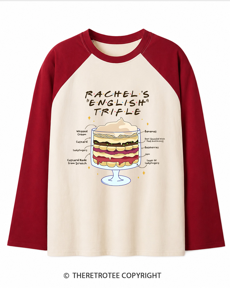 TheRetroTee Trifle 2000s Long Sleeve Raglan T-Shirt