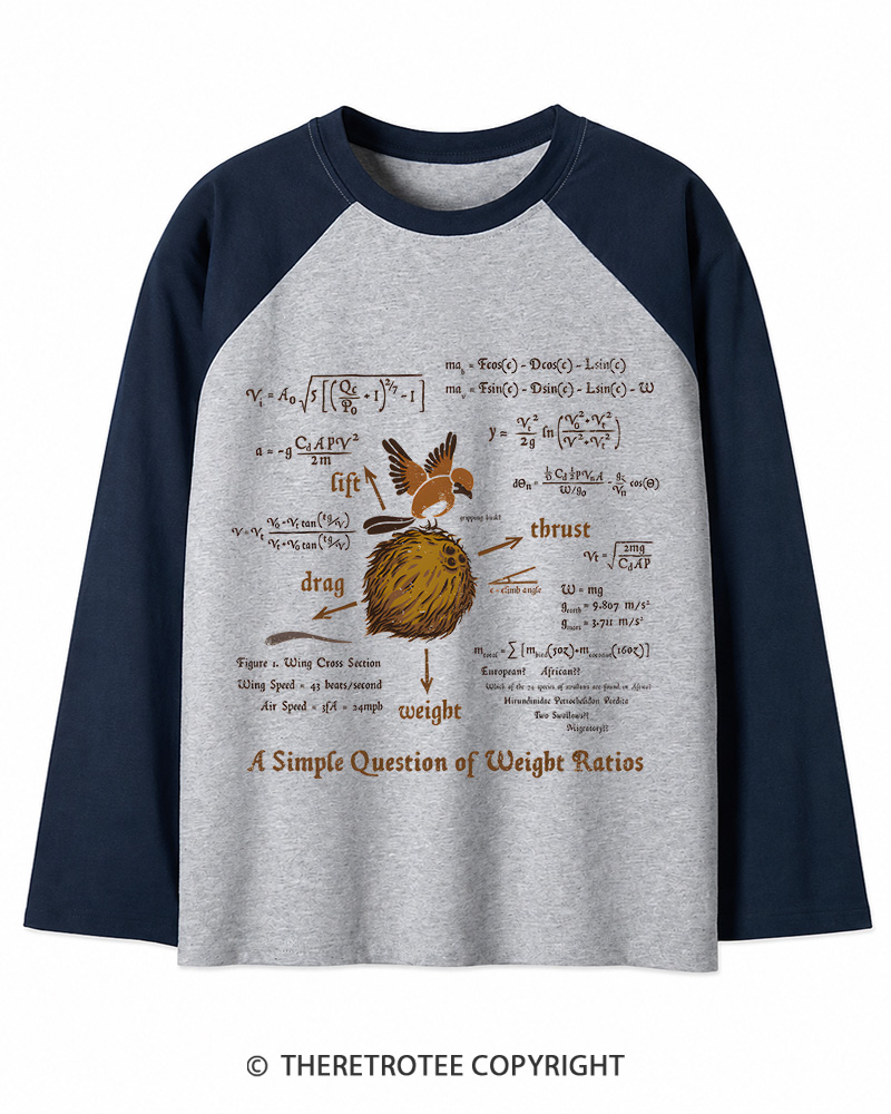 TheRetroTee A Simple Answer 1970s Long Sleeve Raglan T-Shirt