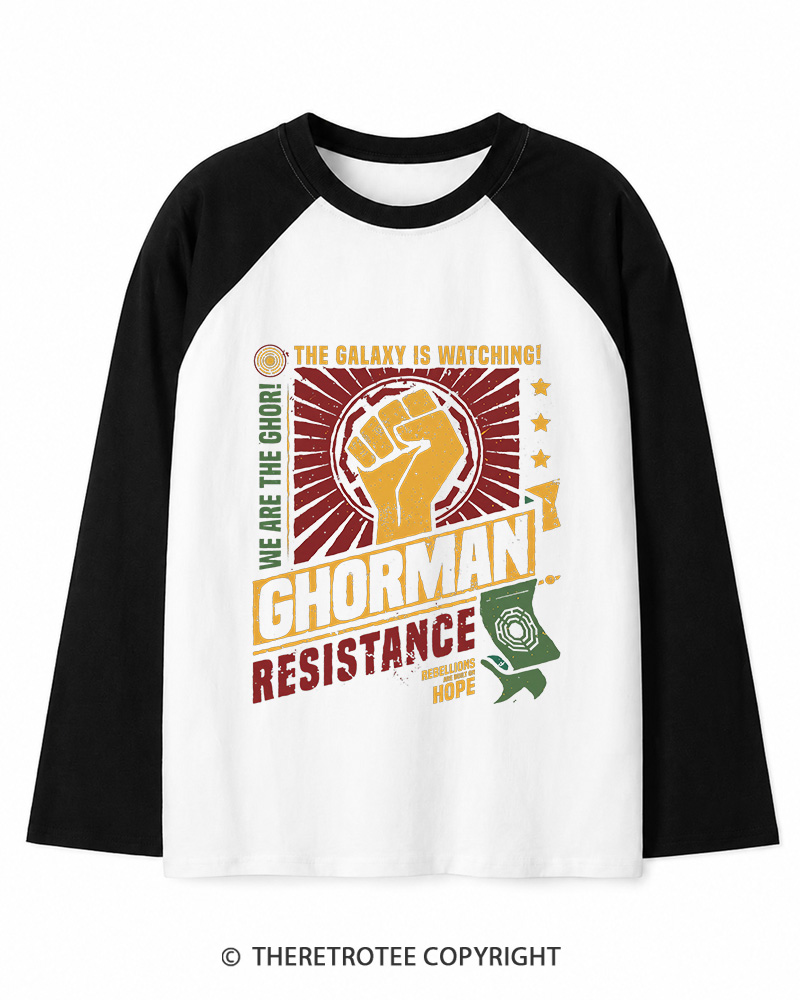 TheRetroTee Hope Builds Rebellion Long Sleeve Raglan T-Shirt