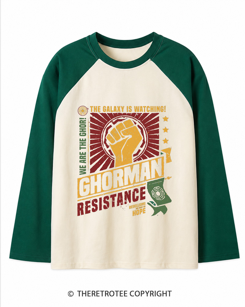 TheRetroTee Hope Builds Rebellion Long Sleeve Raglan T-Shirt