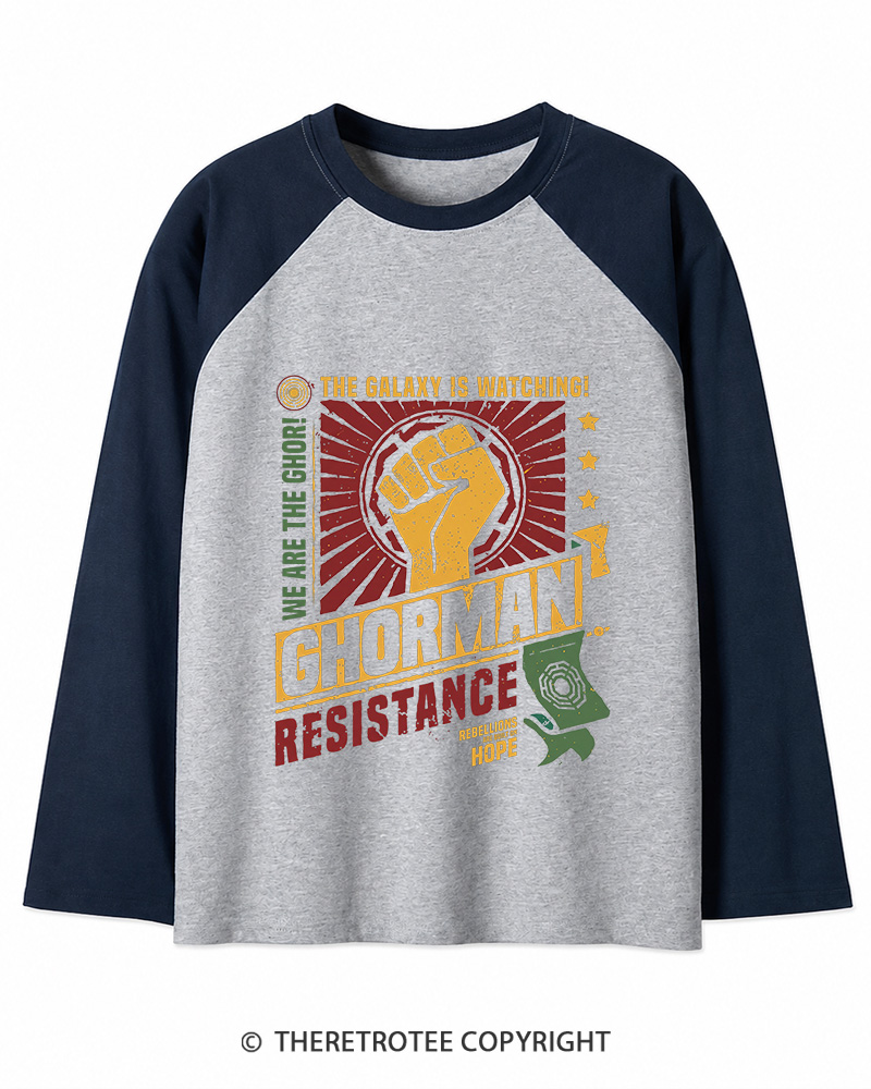 TheRetroTee Hope Builds Rebellion Long Sleeve Raglan T-Shirt
