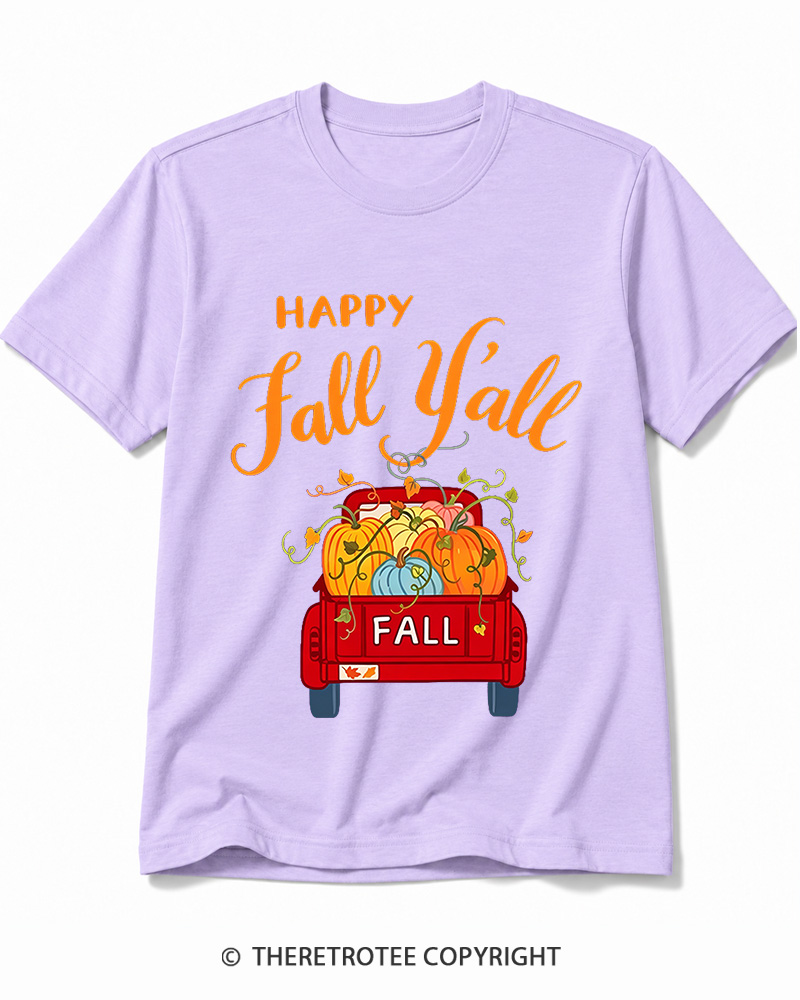 TheRetroTee Happy Fall Yall 2000s Cotton T-Shirt