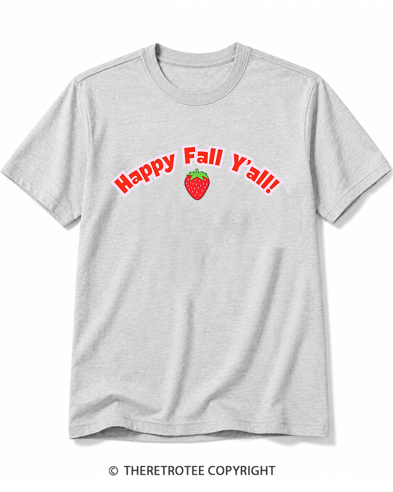 TheRetroTee Happy Fall Yall Cotton T-Shirt