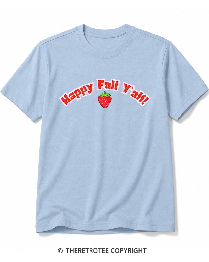 TheRetroTee Happy Fall Yall Cotton T-Shirt