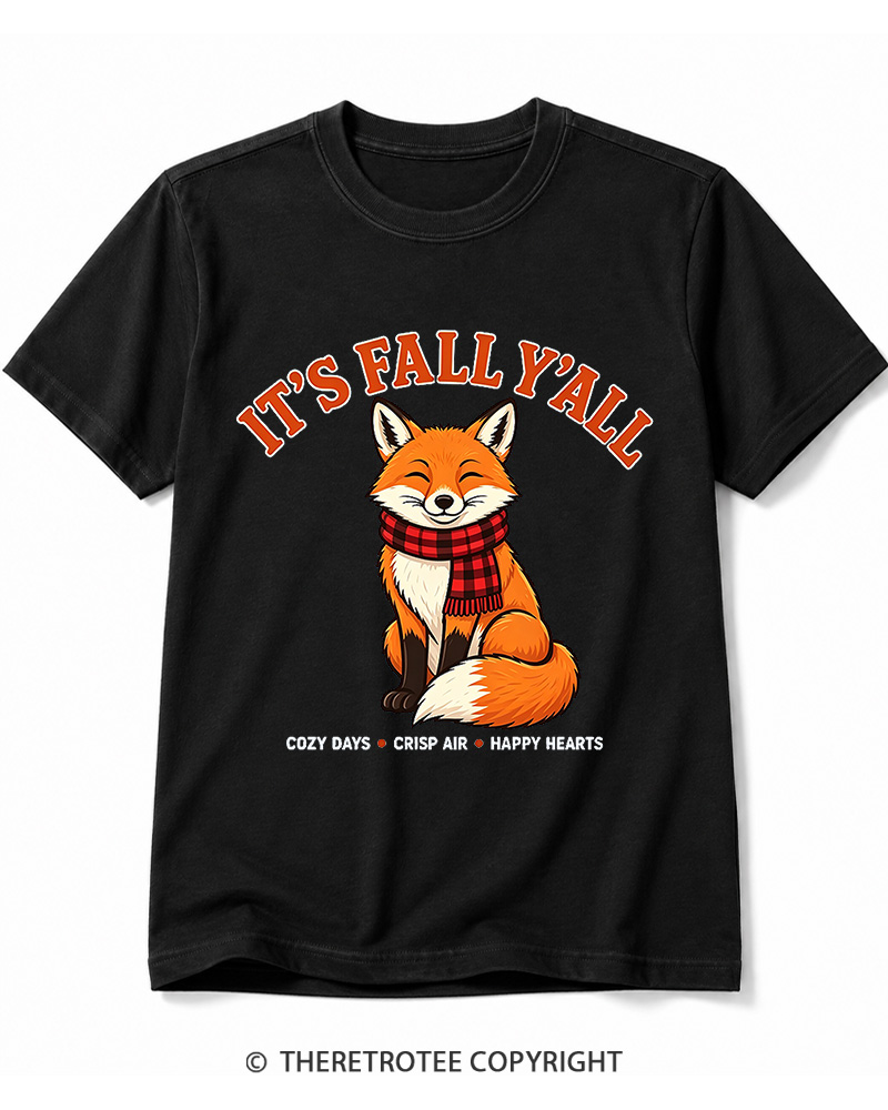 TheRetroTee It's Fall Y'all 2000s Cotton T-Shirt