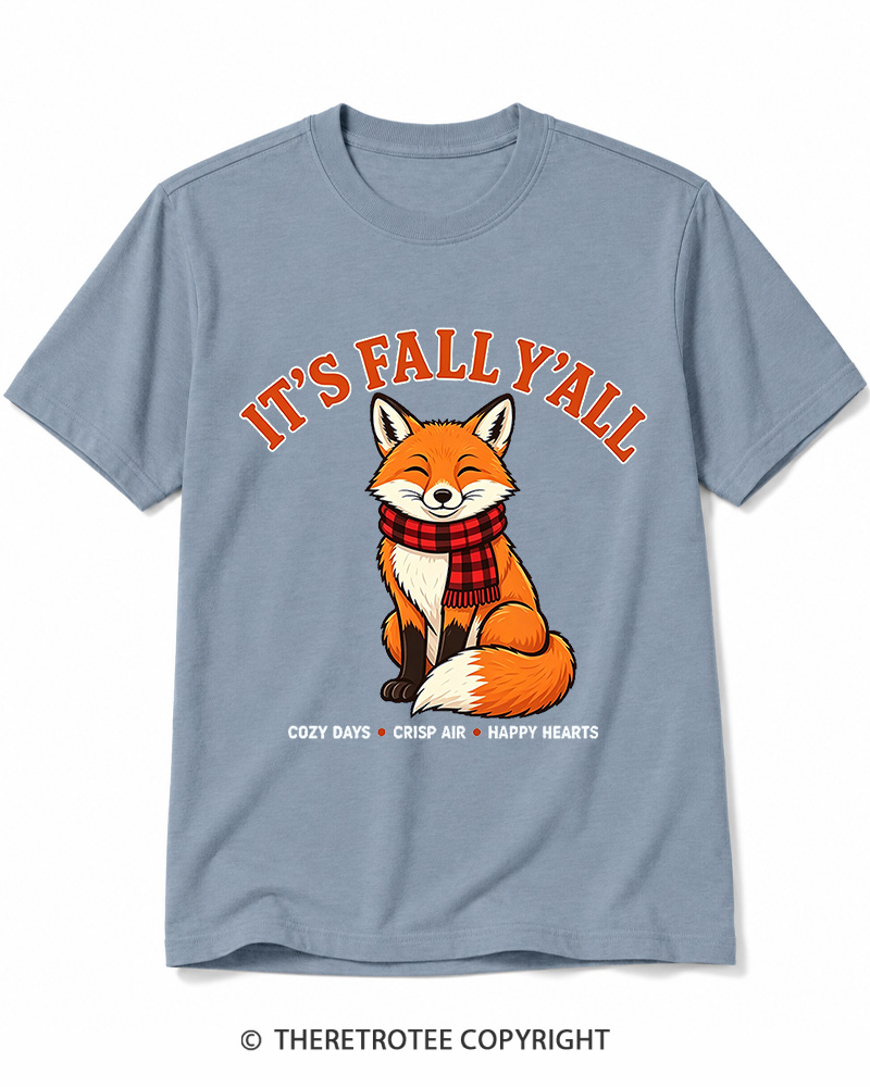 TheRetroTee It's Fall Y'all 2000s Cotton T-Shirt