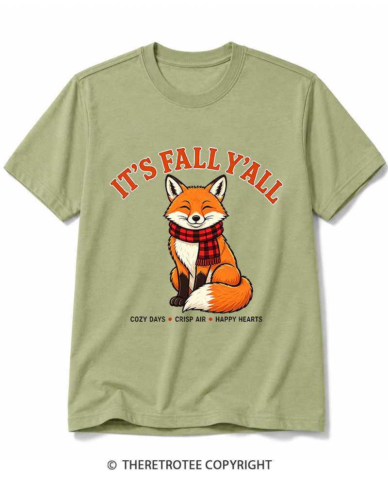 TheRetroTee It's Fall Y'all 2000s Cotton T-Shirt