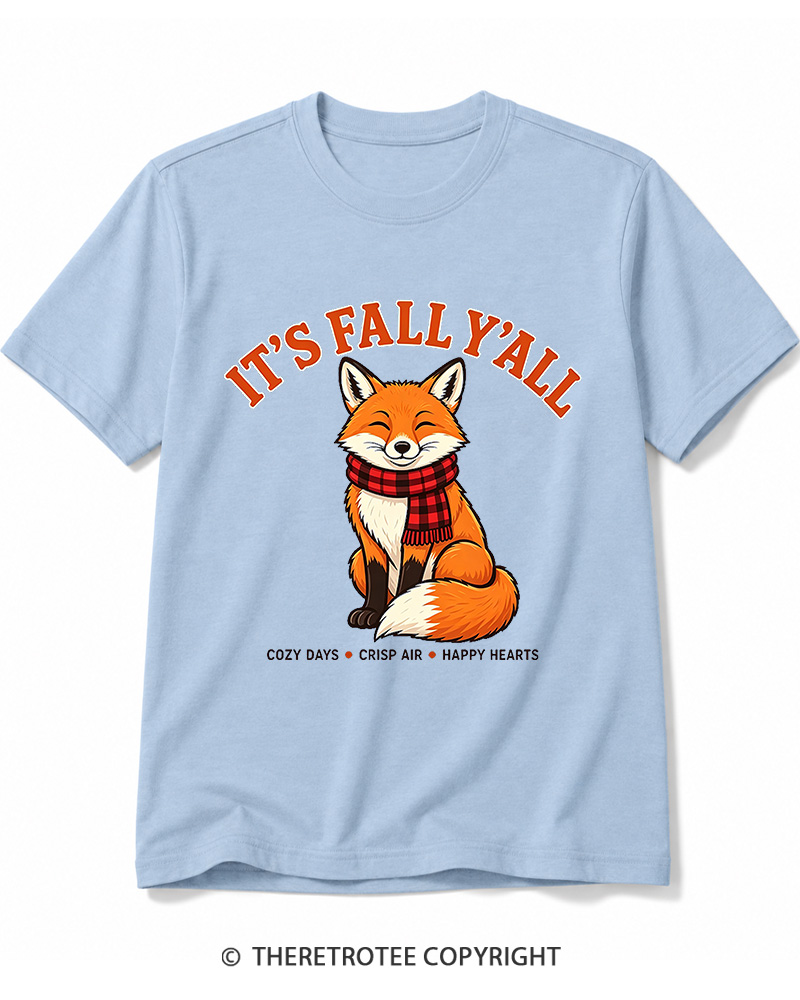 TheRetroTee It's Fall Y'all 2000s Cotton T-Shirt