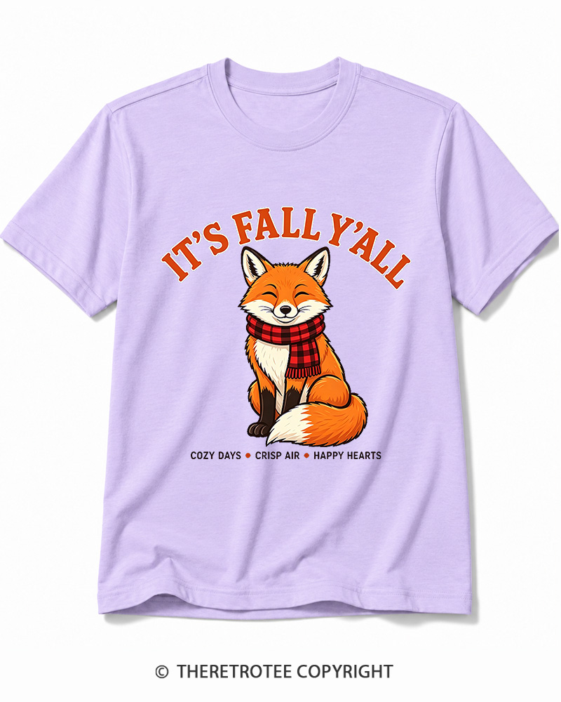 TheRetroTee It's Fall Y'all 2000s Cotton T-Shirt