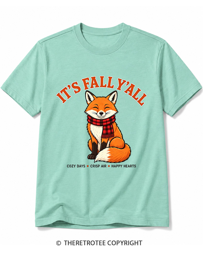 TheRetroTee It's Fall Y'all 2000s Cotton T-Shirt