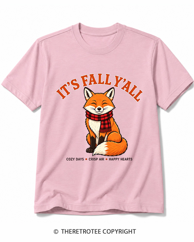 TheRetroTee It's Fall Y'all 2000s Cotton T-Shirt