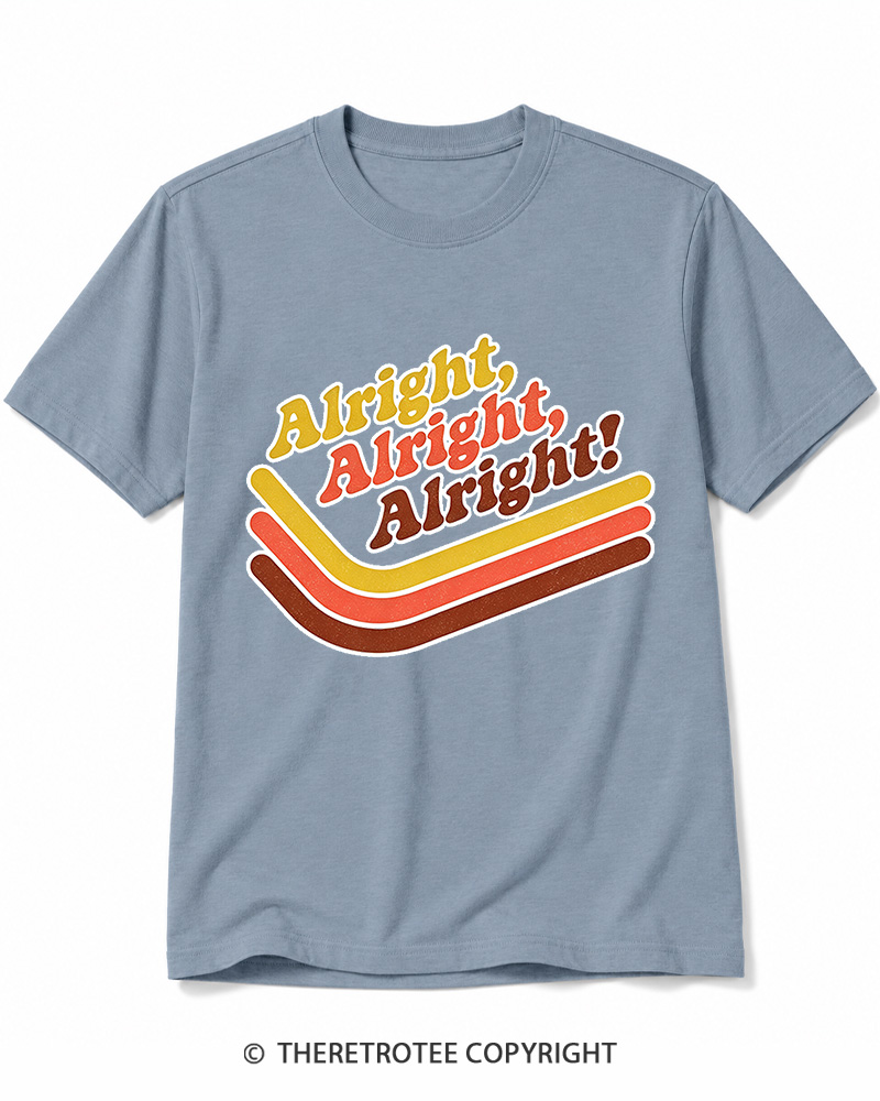 TheRetroTee Alright Alright Alright Cotton T-Shirt