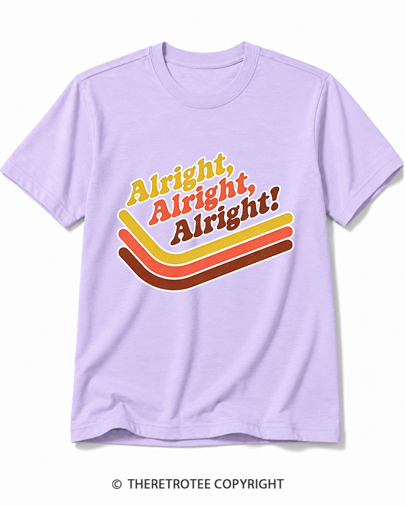TheRetroTee Alright Alright Alright Cotton T-Shirt