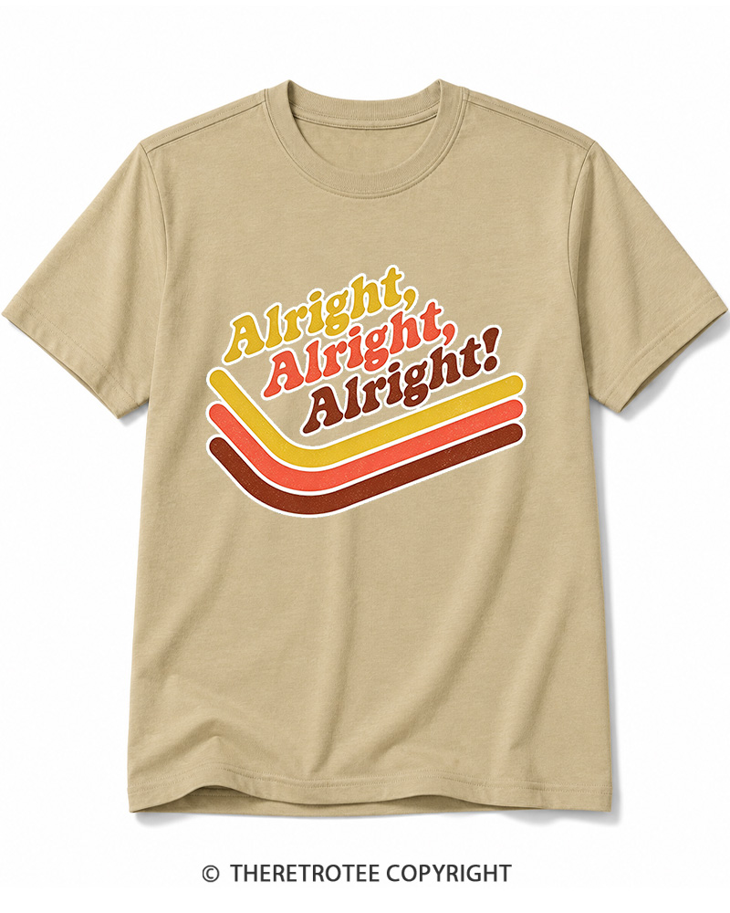 TheRetroTee Alright Alright Alright Cotton T-Shirt