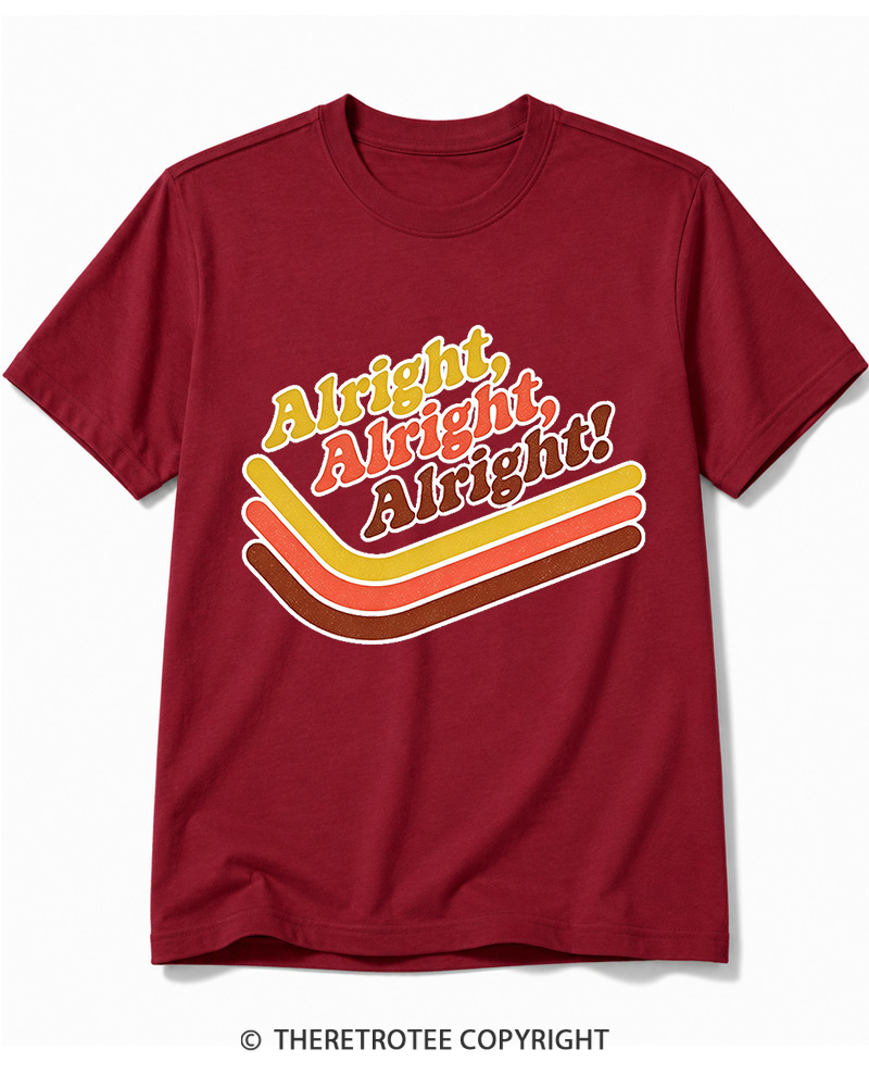 TheRetroTee Alright Alright Alright Cotton T-Shirt