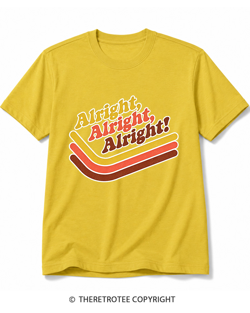 TheRetroTee Alright Alright Alright Cotton T-Shirt
