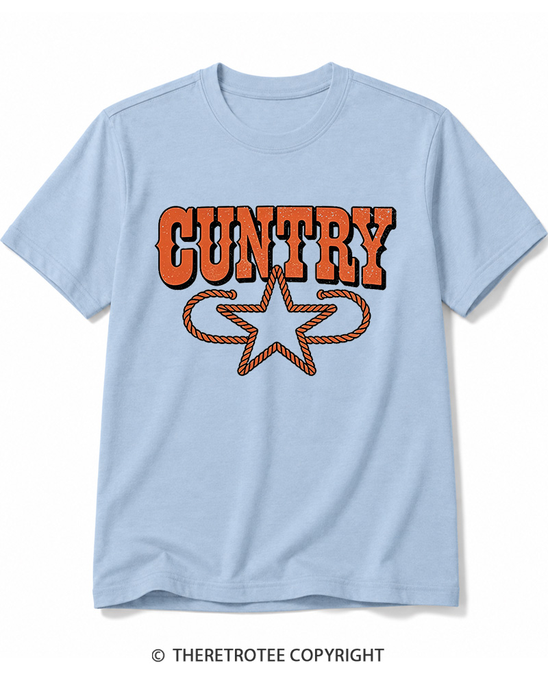 TheRetroTee Cuntry  VintageCotton T-Shirt