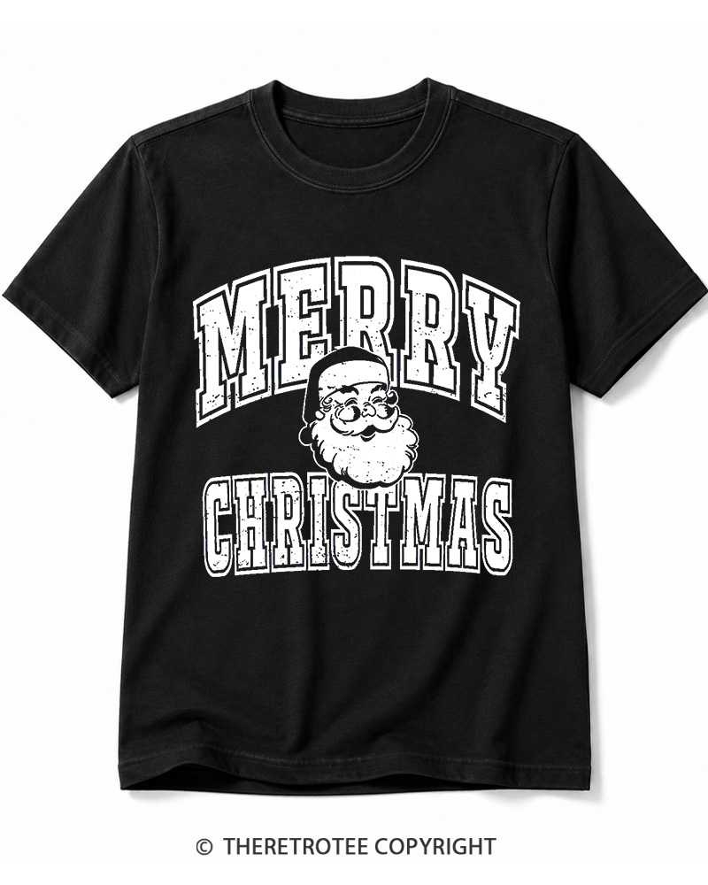 TheRetroTee Merry Christmas 1990s Cotton T-Shirt