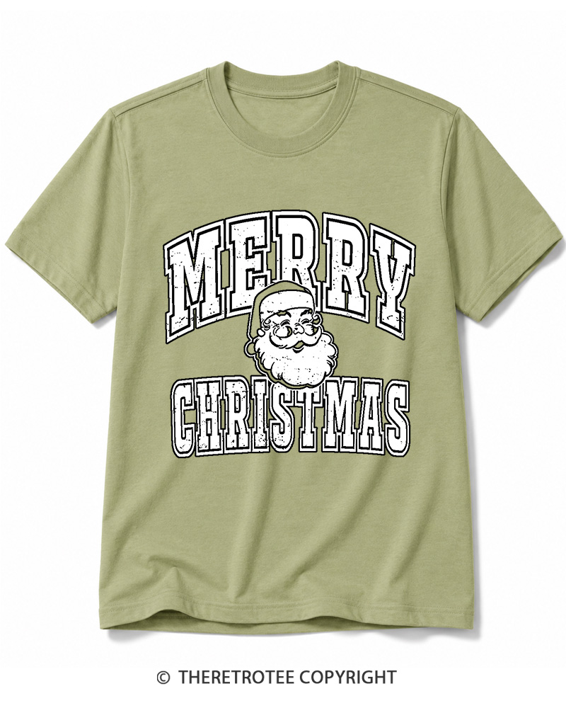 TheRetroTee Merry Christmas 1990s Cotton T-Shirt