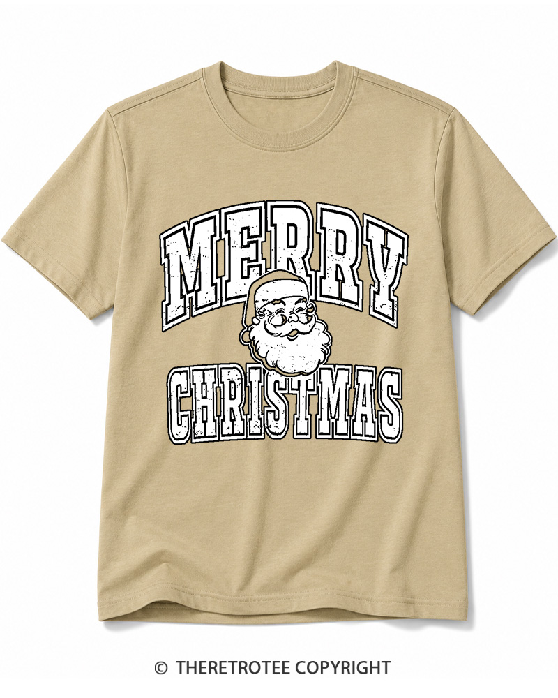 TheRetroTee Merry Christmas 1990s Cotton T-Shirt