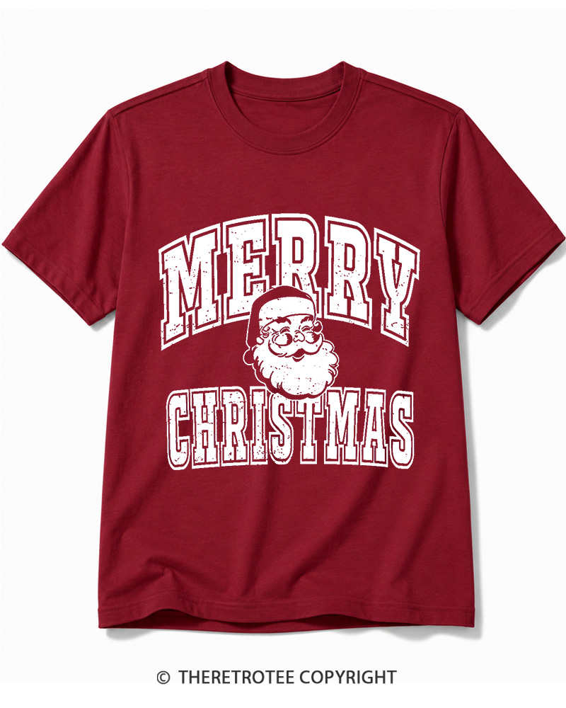 TheRetroTee Merry Christmas 1990s Cotton T-Shirt