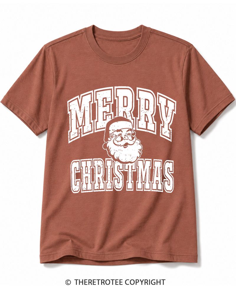 TheRetroTee Merry Christmas 1990s Cotton T-Shirt