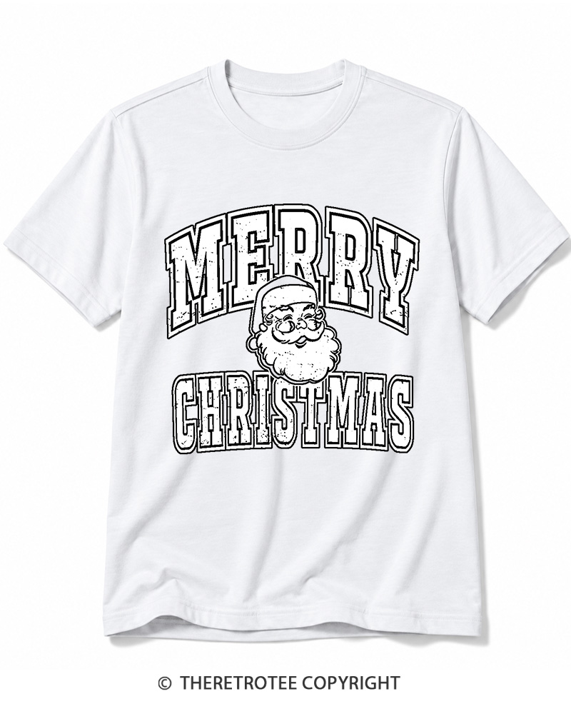 TheRetroTee Merry Christmas 1990s Cotton T-Shirt